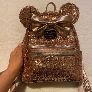 Disney Rose Gold Backpack